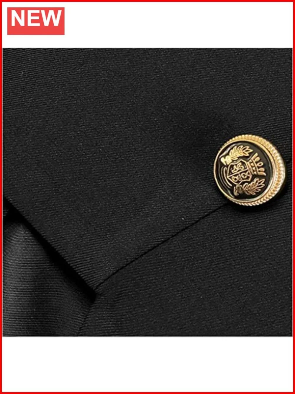Men's Slim Fit Double Breasted Blazer Stand Collar Stage Cosplay Jacket